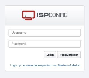 Masters of Media - Toegang tot het controlepaneel van het hostingplatform